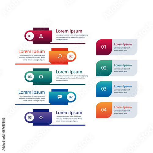 Horizontal Process Flow Infographic