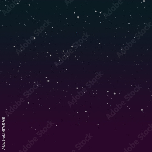 Dark purple gradient starry galaxy space cartoon background design