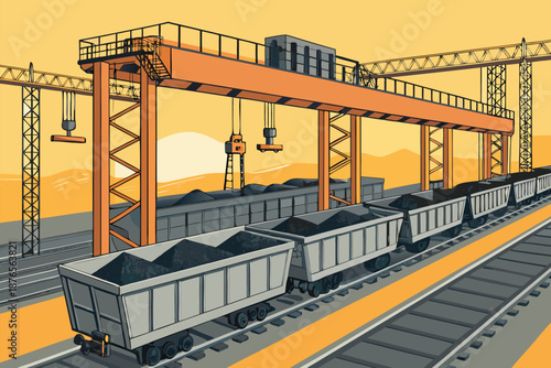 Mining Rail Loading Station