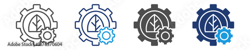 controlled environment icon set multiple style