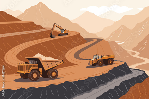 Open Pit Mine Heavy Haul Trucks Fla