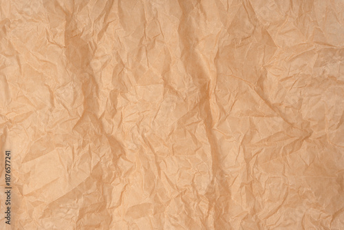 Crumpled paper as background. Top view.