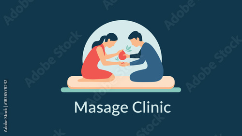 Couple enjoying a relaxing massage session at a clinic.