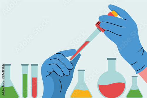 Scientific Research and Experimentation in a Laboratory, science innovation concept