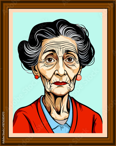 061-04-Senior woman portrait showing aging, experience, and wisdom