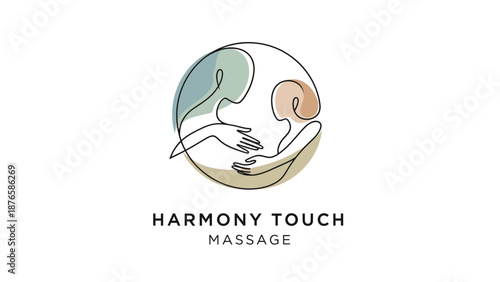 Harmony Touch Massage Logo Design.