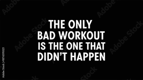 Motivational fitness quote on a dark background for gym inspiration