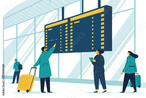 Terminal Departure Board Close