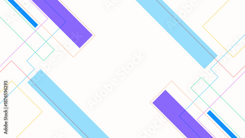 Modern Abstract Background Minimalist Geometric Lines Shapes Flat Colorful Frame Design. Good for Website Banners, Corporate Presentations, Branding, Posters, Social Media, and Professional Design Tem