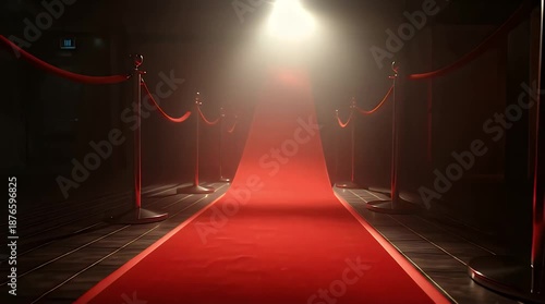 Red Carpet Rolling Out for VIP Event Animation Video.