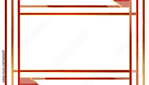 Geometric shapes forming an abstract background with layered lines and vibrant colors in a digital illustration