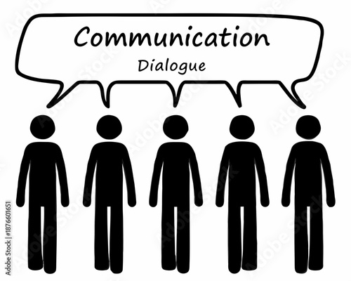 Group of people communicating effectively in a dialogue