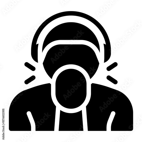 commentator glyph icon