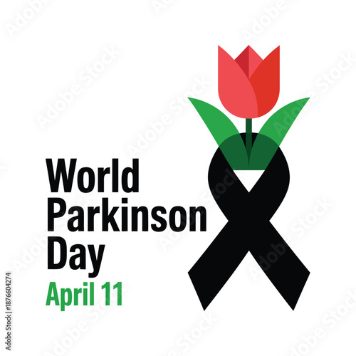 Flat Vector Design for World Parkinson Day.