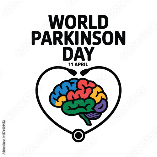 Flat Vector Design for World Parkinson Day.