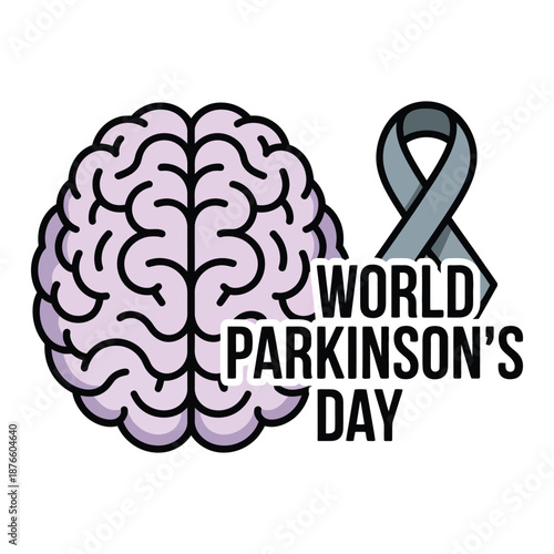 Flat Vector Design for World Parkinson Day.