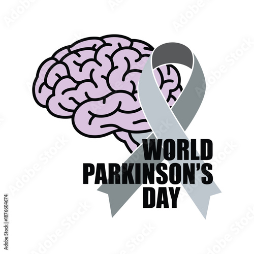 Flat Vector Design for World Parkinson Day.