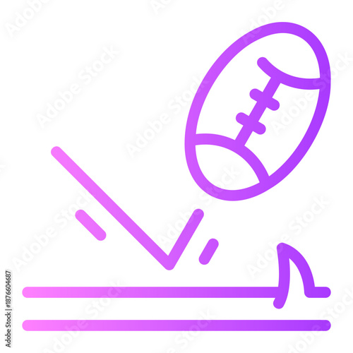 bounce gradient icon