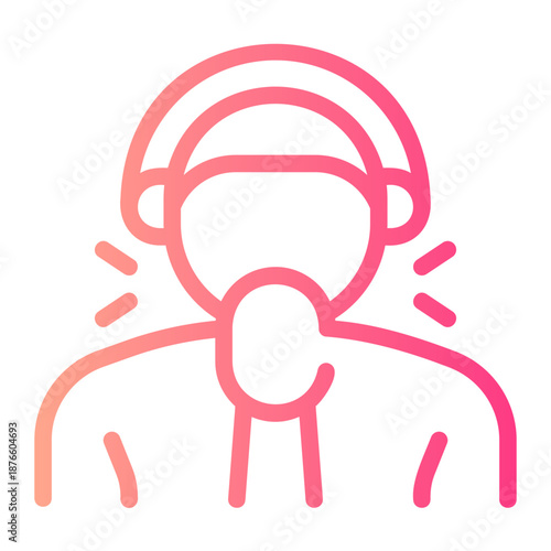 commentator gradient icon