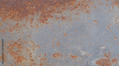 Close-up of aged metal surface showing natural oxidation patterns and rich texture details. safety posters.