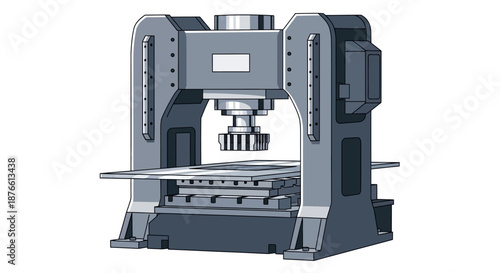 Large Industrial Hydraulic Press Machine Equipment.