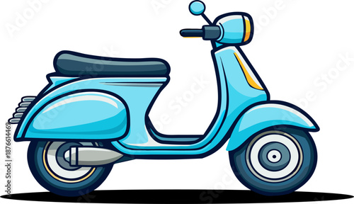 Every journey has a story, and every story needs an icon. 💙 Start your visual adventure with this vintage-style scooter illustration. Perfect, just one icon speaks a thousand words.