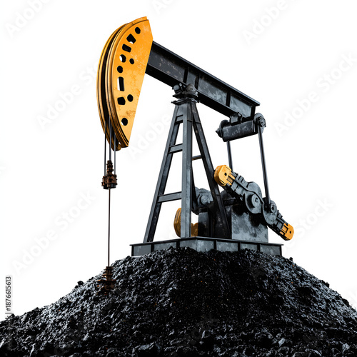 Rusty Oil Pump Jack: A Symbol of the Energy Industry's Past and Present