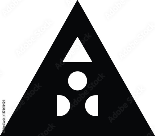 uncertainty principle delta symbols silhouette vector illustration on transparent background