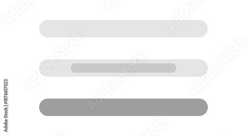 Search bar UI input field states flat vector design with empty placeholder and active focus search input for web dashboard saas admin panel mobile app user interface