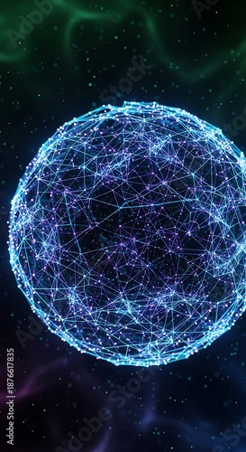 Connected Universe - A Network of Intertwined Data and Cosmic Energy.