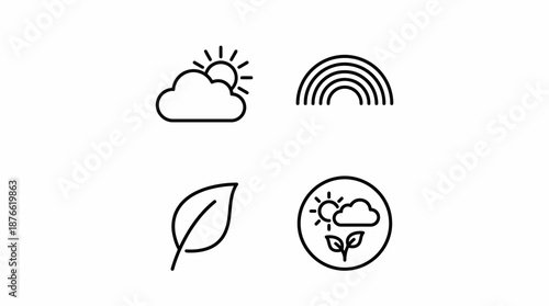 Eco friendly icons for green business 1. Spring Vector Packs. EPS Editable