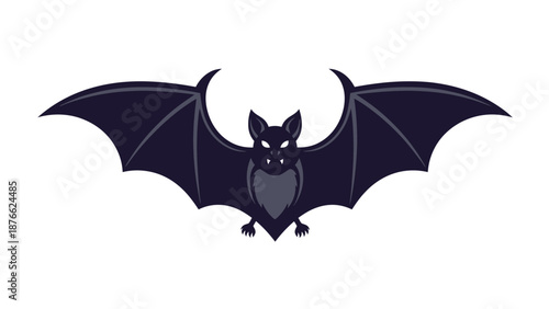 Halloween Bat Flying Isolated