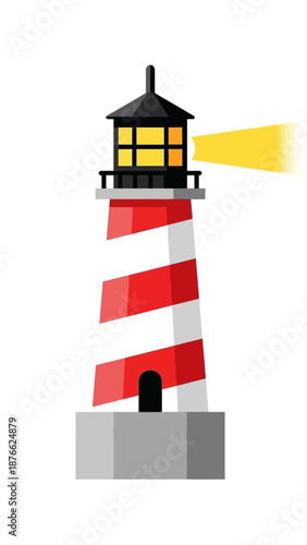 Lighthouse Beacon Guiding Light Navigation Safety Symbol
