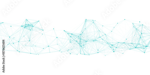 Abstract white blue digital technology futuristic communication high tech concept background. Vector blue graphic background dots with connections technologies and sharing data as abstract concept.
