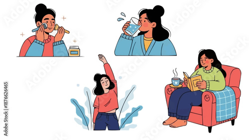 Empowering and Diverse Group of Women Embracing Active Lifestyles Through Various Fitness Activities, Highlighting Strength Training, Walking, and Healthy Habits for Overall Wellness and Physical Heal