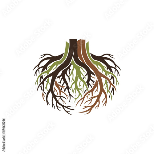 Tree Roots System, Growth, Stability, Nature, Concept