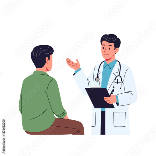 Doctor Consulting Patient, Medical Consultation, Healthcare Checkup, Doctor-Patient Relationship