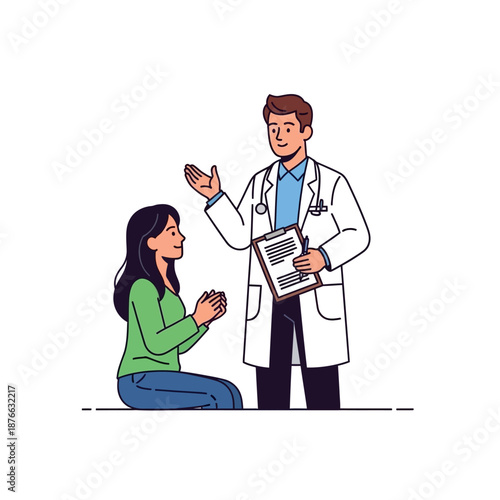 Doctor consulting patient, medical consultation, healthcare, doctor appointment, patient care