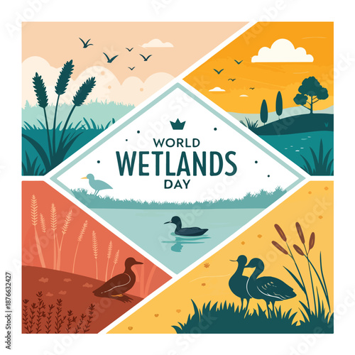 Celebrate wetlands protecting biodiversity water resources climate resilience for future generations globally
