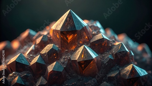 Close-up of Raw Lanthanide Ore in Lab Light Setting