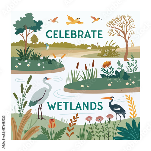 Celebrate wetlands protecting biodiversity water resources climate resilience for future generations globally
