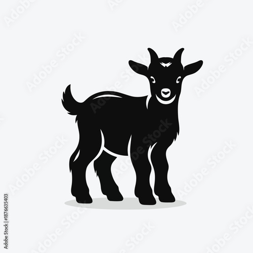 Silhouette of a dog stretching showcasing its back and hind legs in a minimalist design