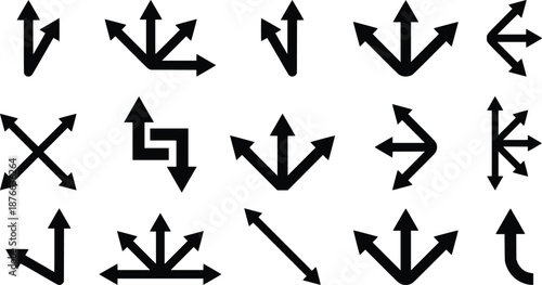 Arrow icon. Mega set of vector arrows