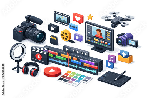 Digital video production equipment and software for content creation