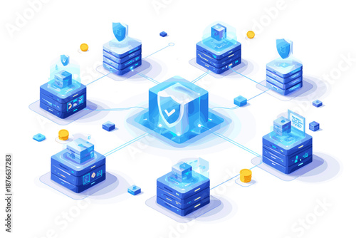 Decentralized network of secure servers and data nodes