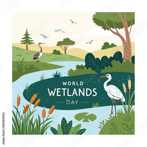 Celebrate wetlands protecting biodiversity water resources climate resilience for future generations globally
