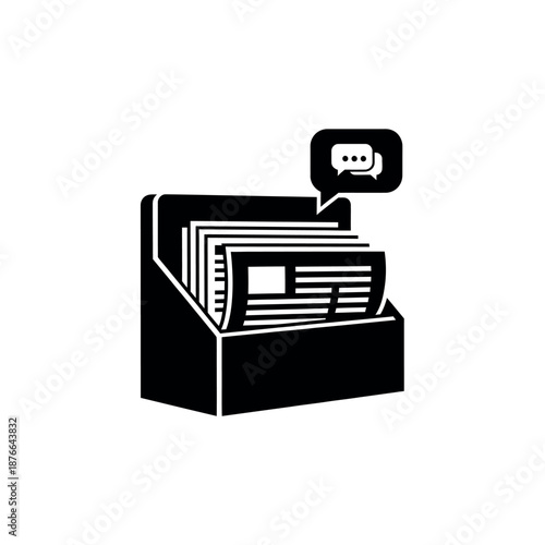 News Feed Icon for Communication and Information.