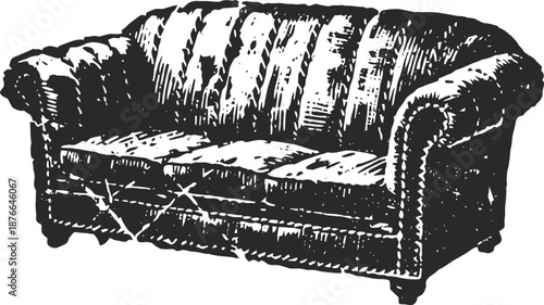 vintage chesterfield sofa classic leather couch with tufted back and rolled arms