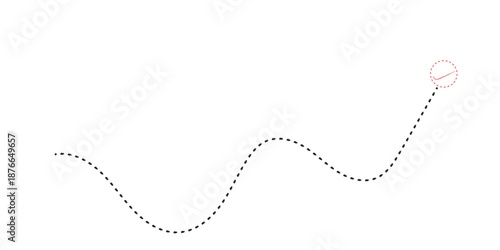 Vector treasure map element. A dashed line and red X mark ink on the map. old pirate letter.