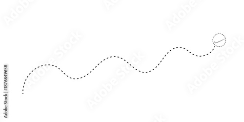 Vector treasure map element. A dashed line and red X mark ink on the map. old pirate letter.